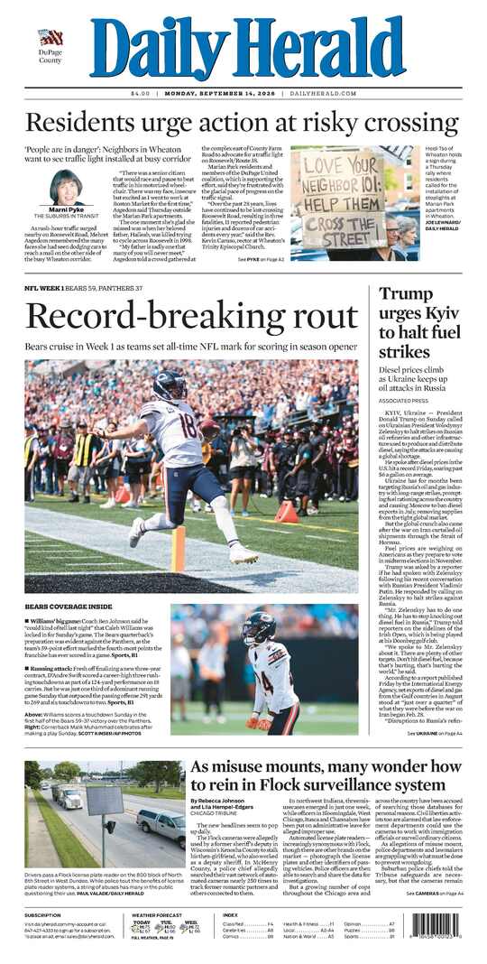 The Monday, September 14, 2026 e-edition is ready. Click here to read!