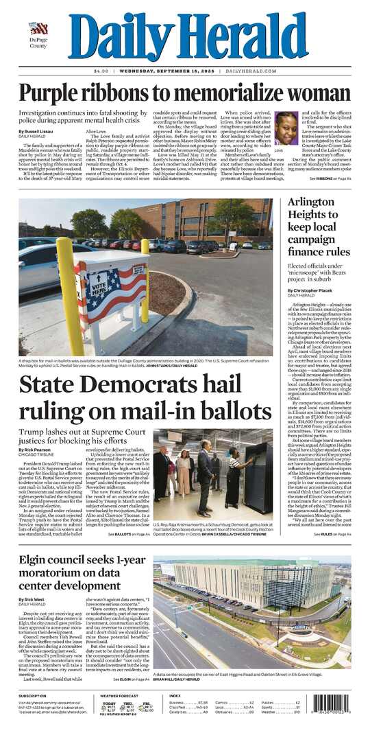 The Wednesday, September 16, 2026 e-edition is ready. Click here to read!