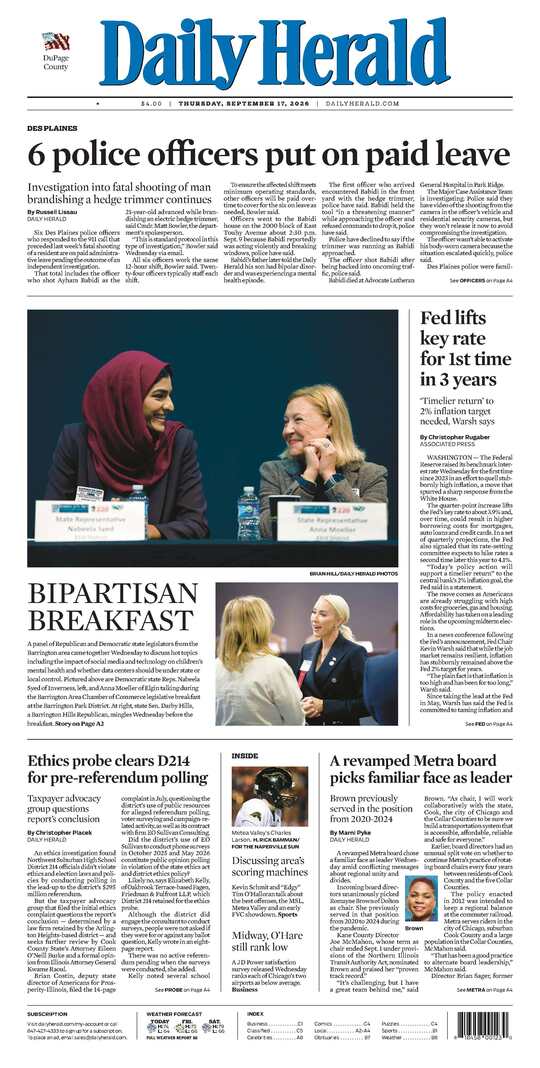 The Thursday, September 17, 2026 e-edition is ready. Click here to read!