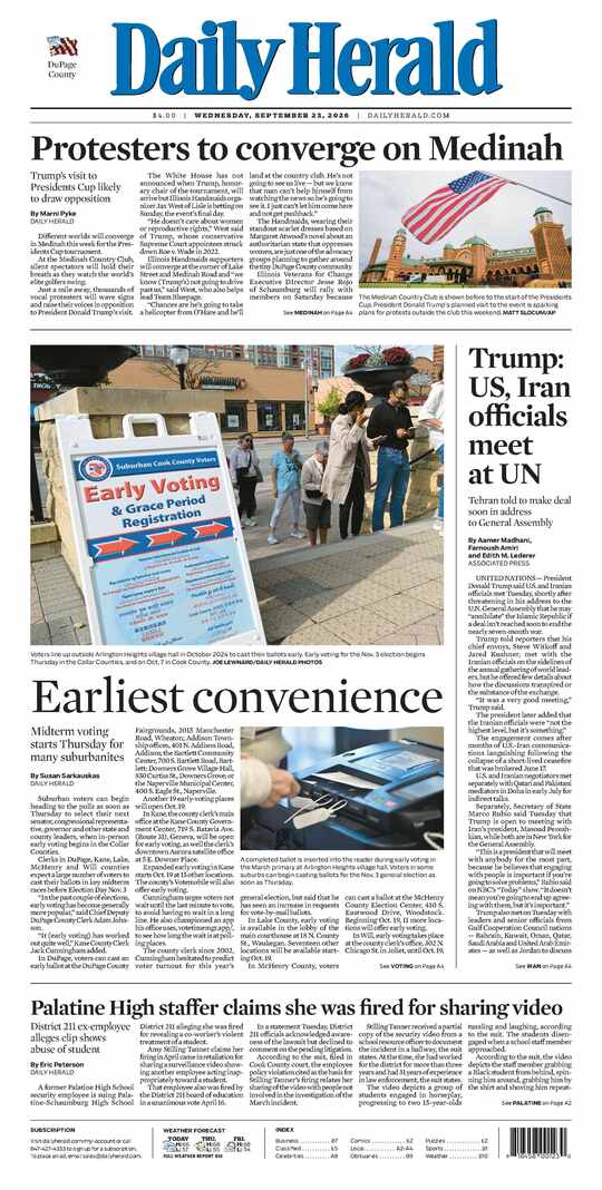 The Tuesday, September 22, 2026 e-edition is ready. Click here to read!