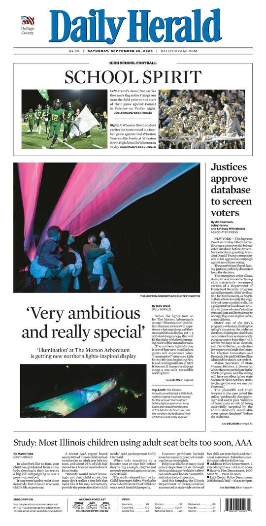The Friday, September 25, 2026 e-edition is ready. Click here to read!