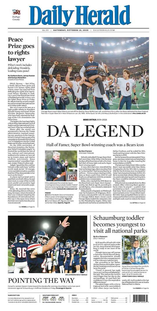 The Saturday, October 10, 2026 e-edition is ready. Click here to read!